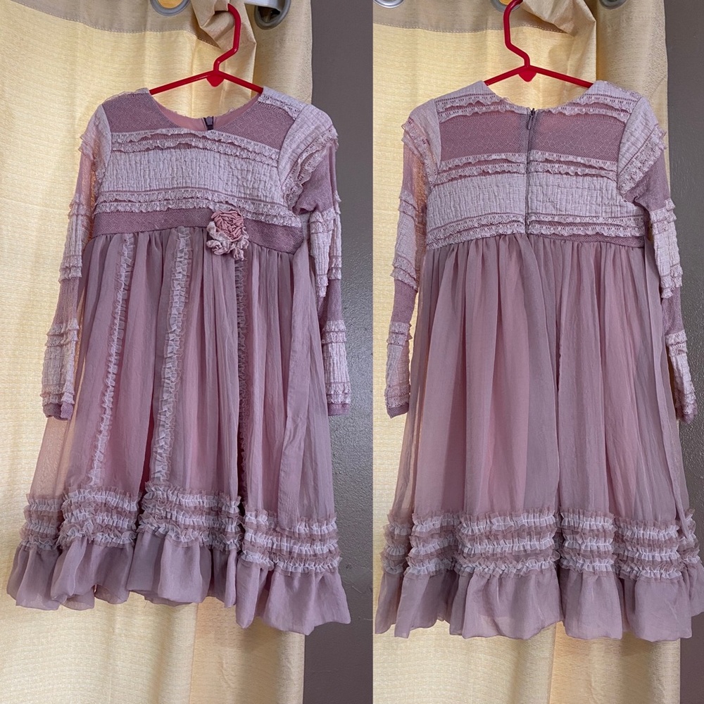 Isobella & Chloe Dusty Rose dress size 6